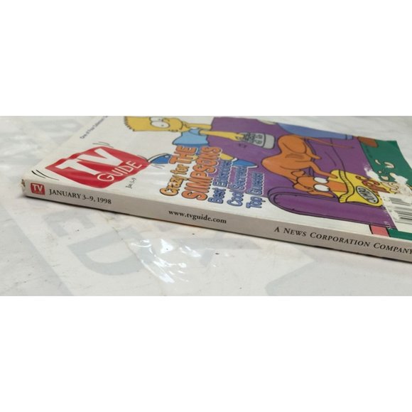 Vintage TV Guide Crazy for The Simpsons Jan 3-9, 1998 Book - Picture 5 of 7